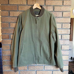 J Crew Everyday Bomber Jacket (M) - Vintage Olive